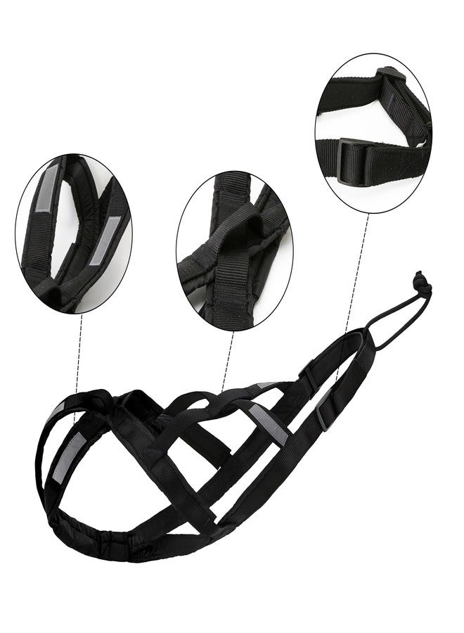 KH866 Dog Pulling Harness Reflective X-Back Harness for Sledding Exercise, Canicross Scootering, Bikejoring, Skijoring, Fit for French Bulldog Dogs, Small Husky, Small Shiba Inu (XL) - Image 4